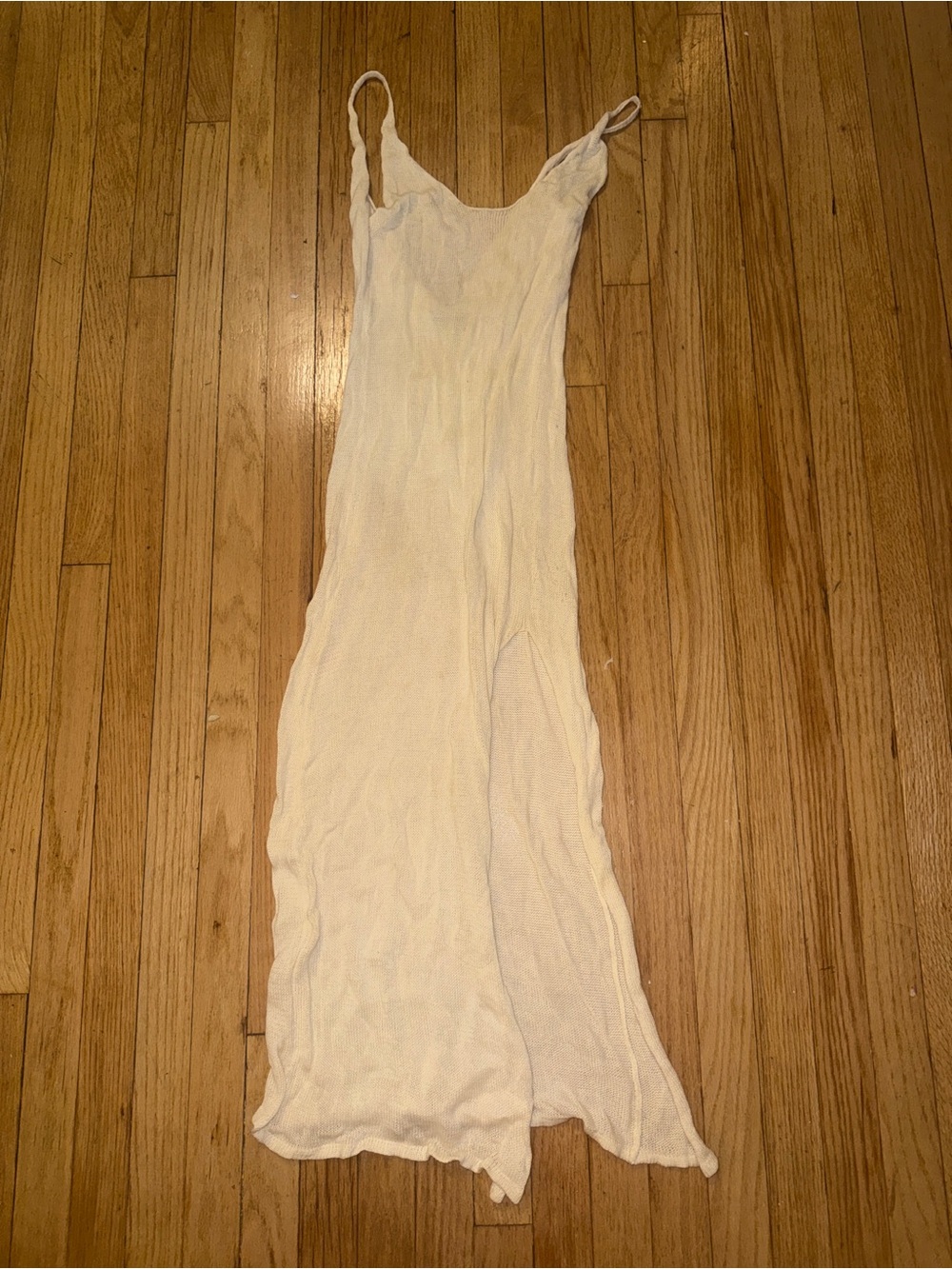 White Sleeveless Slip Dress - Lightweight Summer Style